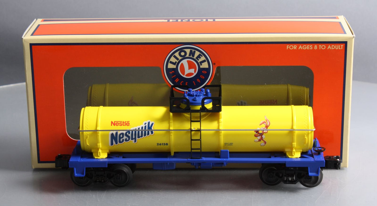 Lionel 6-26138 Nestle Nesquik Single Dome Tank Car EX/Box