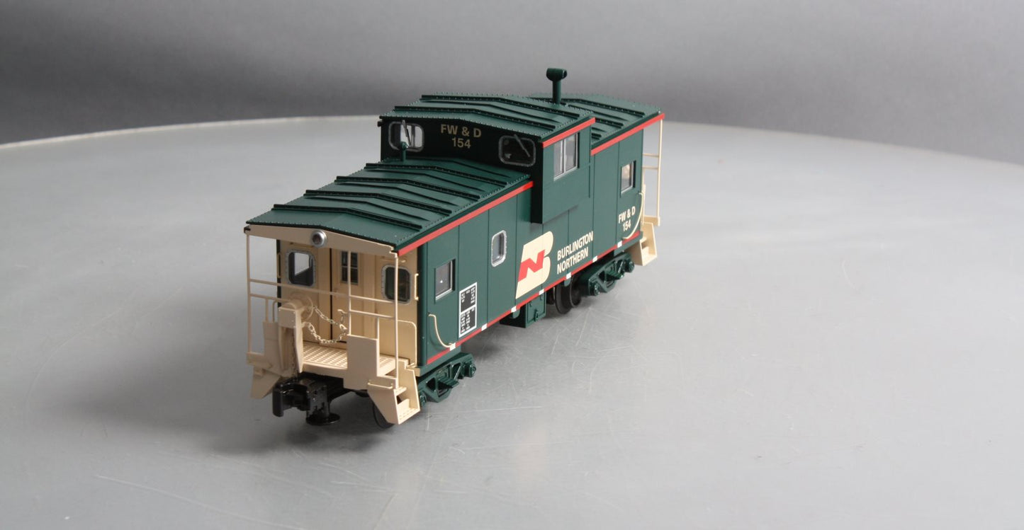 Atlas 6606 O Gauge Burlington Northern Lighted Caboose #154 (3-Rail) LN/Box