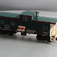Atlas 6606 O Gauge Burlington Northern Lighted Caboose #154 (3-Rail) LN/Box