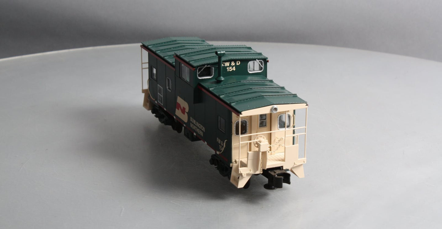 Atlas 6606 O Gauge Burlington Northern Lighted Caboose #154 (3-Rail) LN/Box