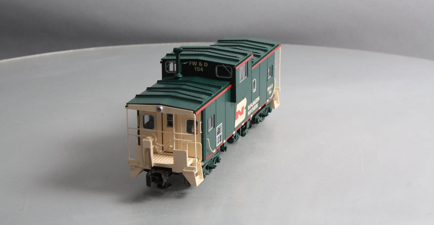 Atlas 6606 O Gauge Burlington Northern Lighted Caboose #154 (3-Rail) LN/Box
