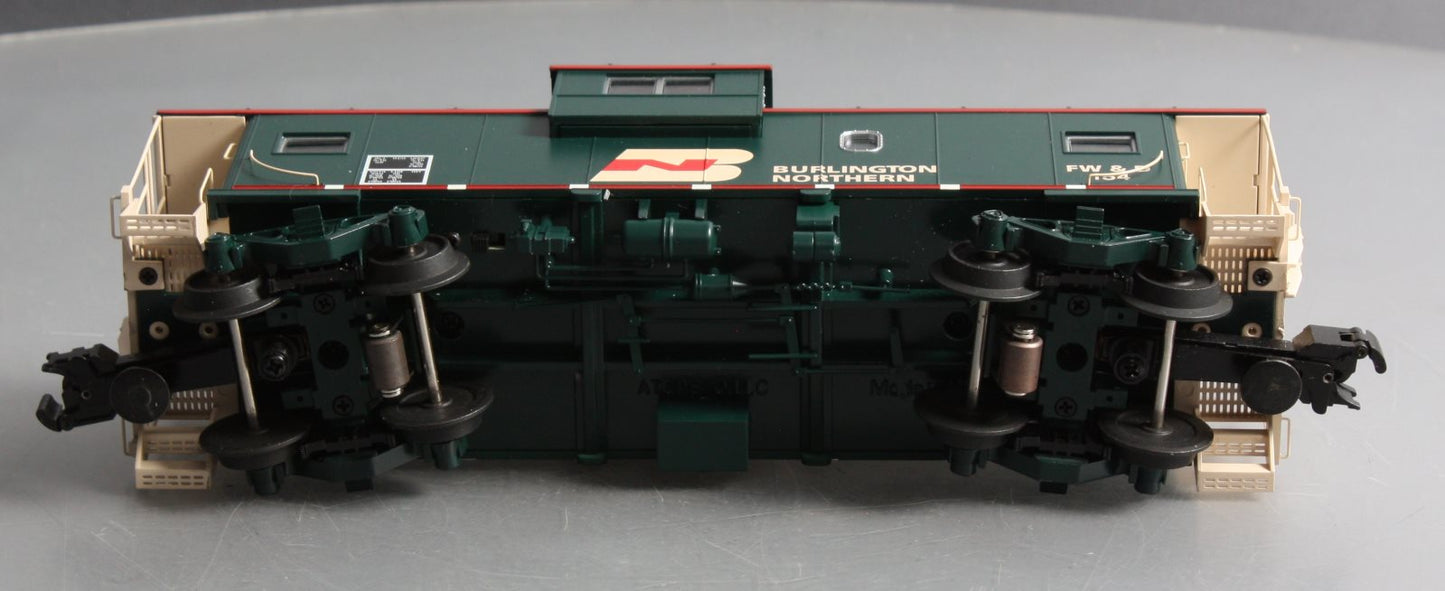 Atlas 6606 O Gauge Burlington Northern Lighted Caboose #154 (3-Rail) LN/Box
