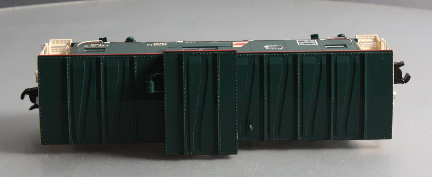 Atlas 6606 O Gauge Burlington Northern Lighted Caboose #154 (3-Rail) LN/Box