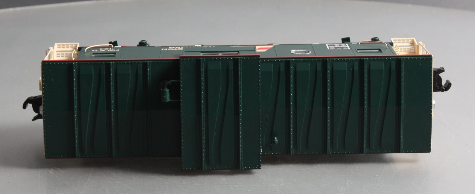 Atlas 6606 O Gauge Burlington Northern Lighted Caboose #154 (3-Rail) LN/Box