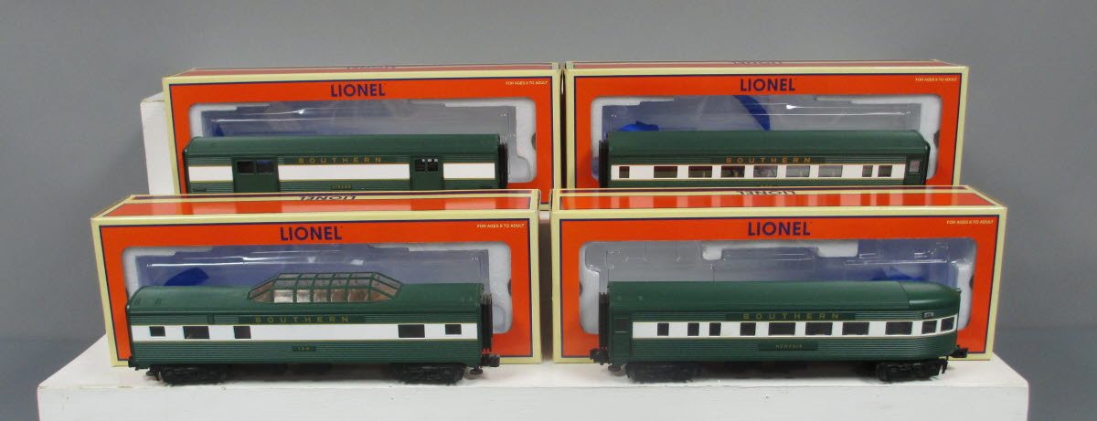 Lionel 6-25121 O Southern Streamliner 4-Car Passenger Set EX/Box