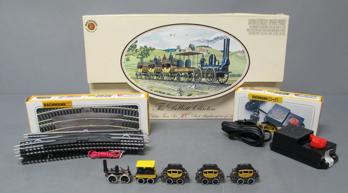 Bachmann 40-130 HO Gauge Dewitt Clinton Steam Train Set LN/Box