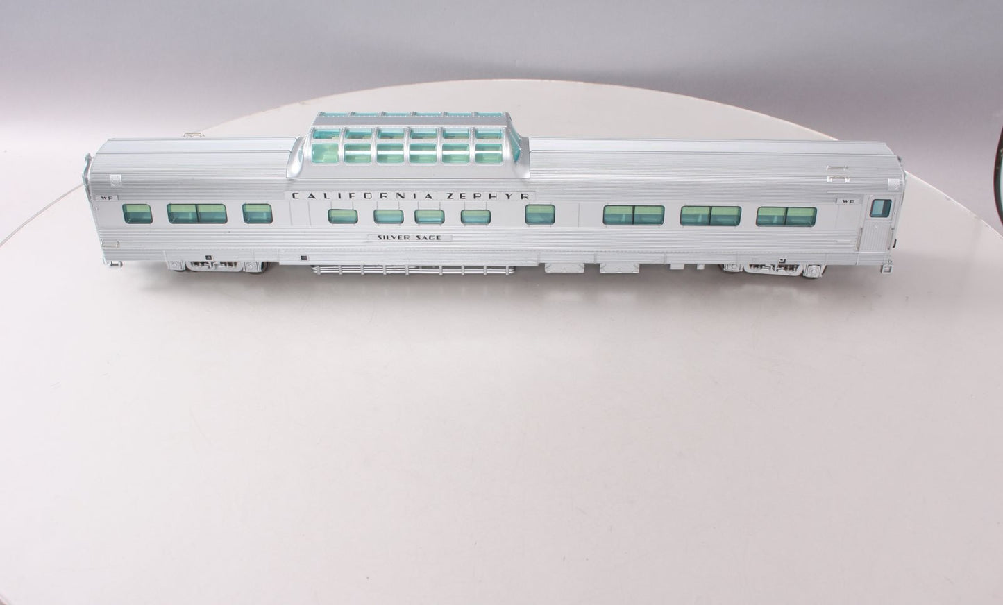 Atlas 3009014-1 O Scale California Zephyr "Silver Sage" Dome Chair Car (2 Rail) MT/Box