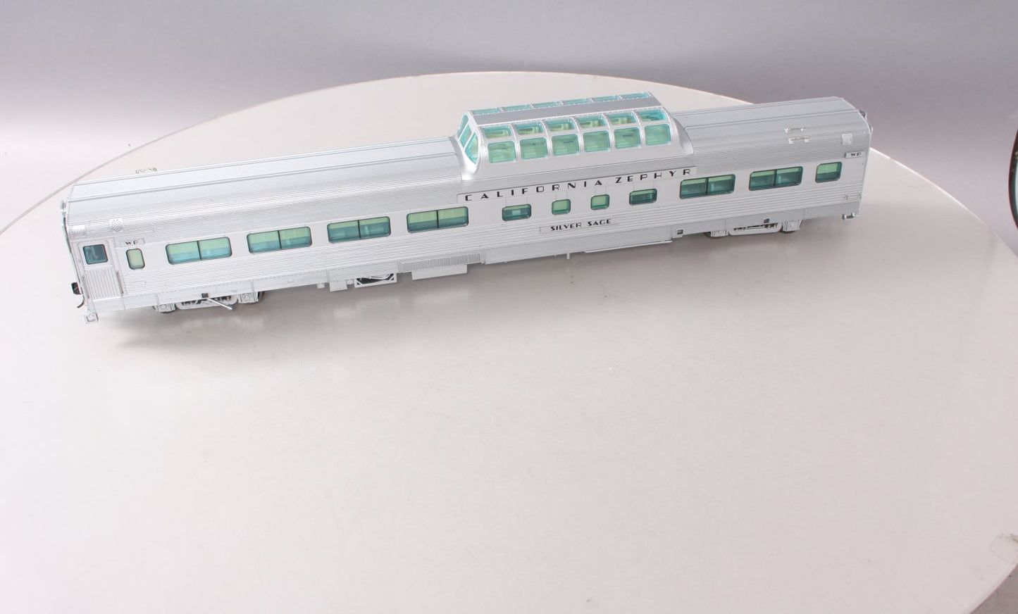 Atlas 3009014-1 O Scale California Zephyr "Silver Sage" Dome Chair Car (2 Rail) MT/Box