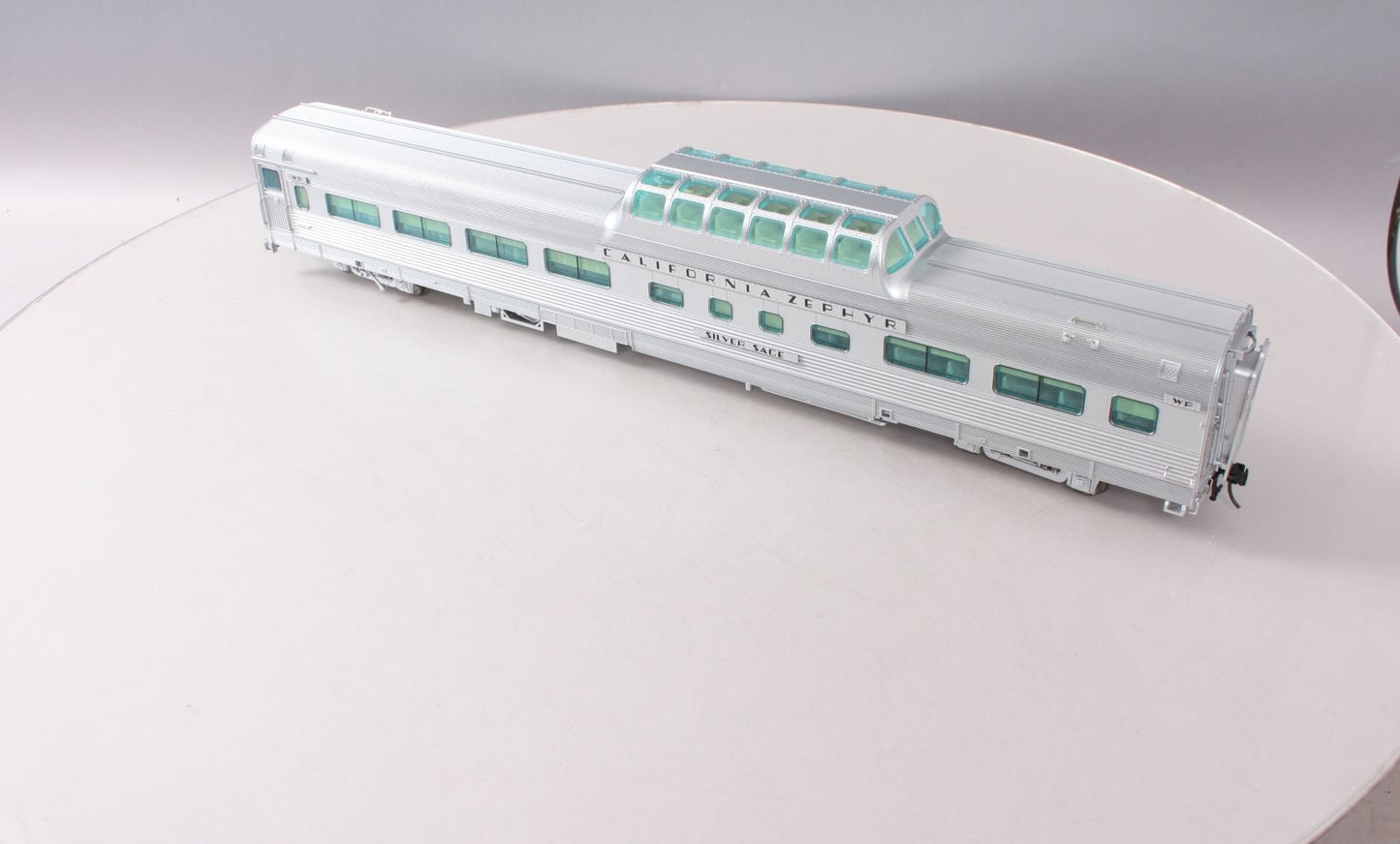 Atlas 3009014-1 O Scale California Zephyr "Silver Sage" Dome Chair Car (2 Rail) MT/Box