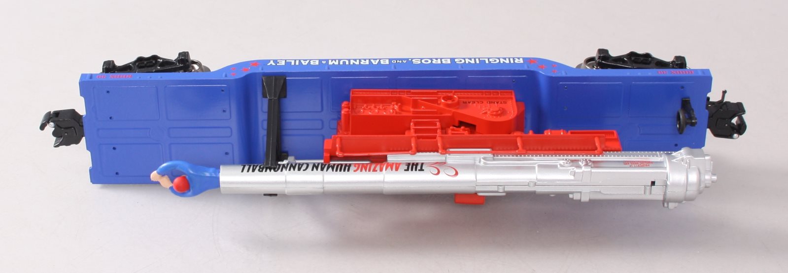 K-Line 6-22243  K-Line by Lionel 6-22243 O Gauge Flat Car with Human Cannonball