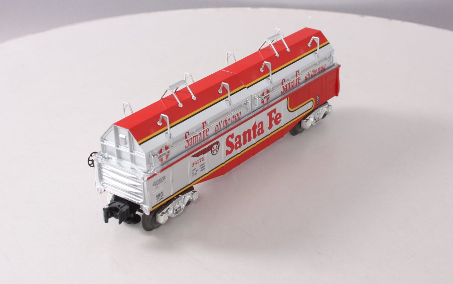Lionel 6-83874 O Gauge Santa Fe Gondola w/ Coil Cover #38172 EX/Box