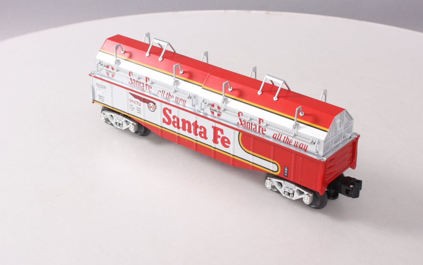 Lionel 6-83874 O Gauge Santa Fe Gondola w/ Coil Cover #38172 EX/Box