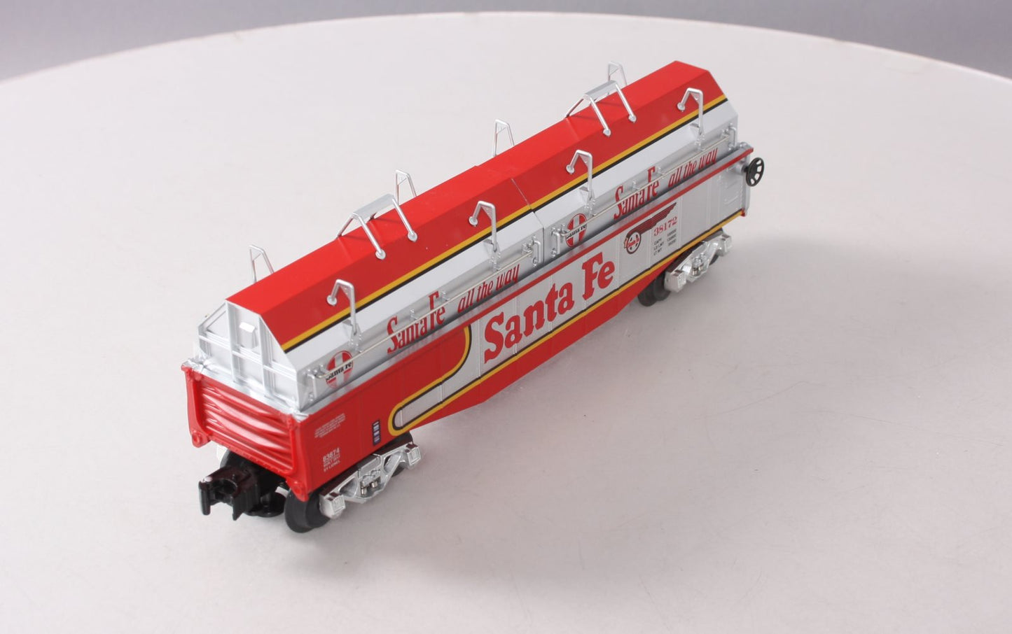 Lionel 6-83874 O Gauge Santa Fe Gondola w/ Coil Cover #38172 EX/Box