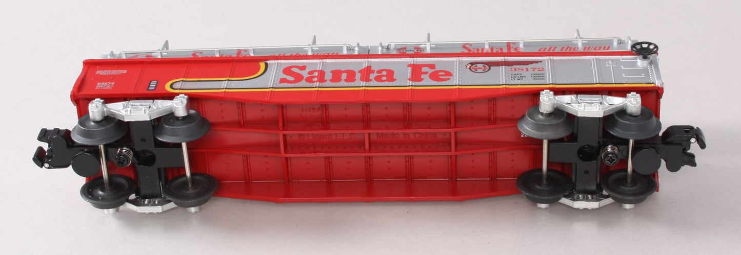 Lionel 6-83874 O Gauge Santa Fe Gondola w/ Coil Cover #38172 EX/Box