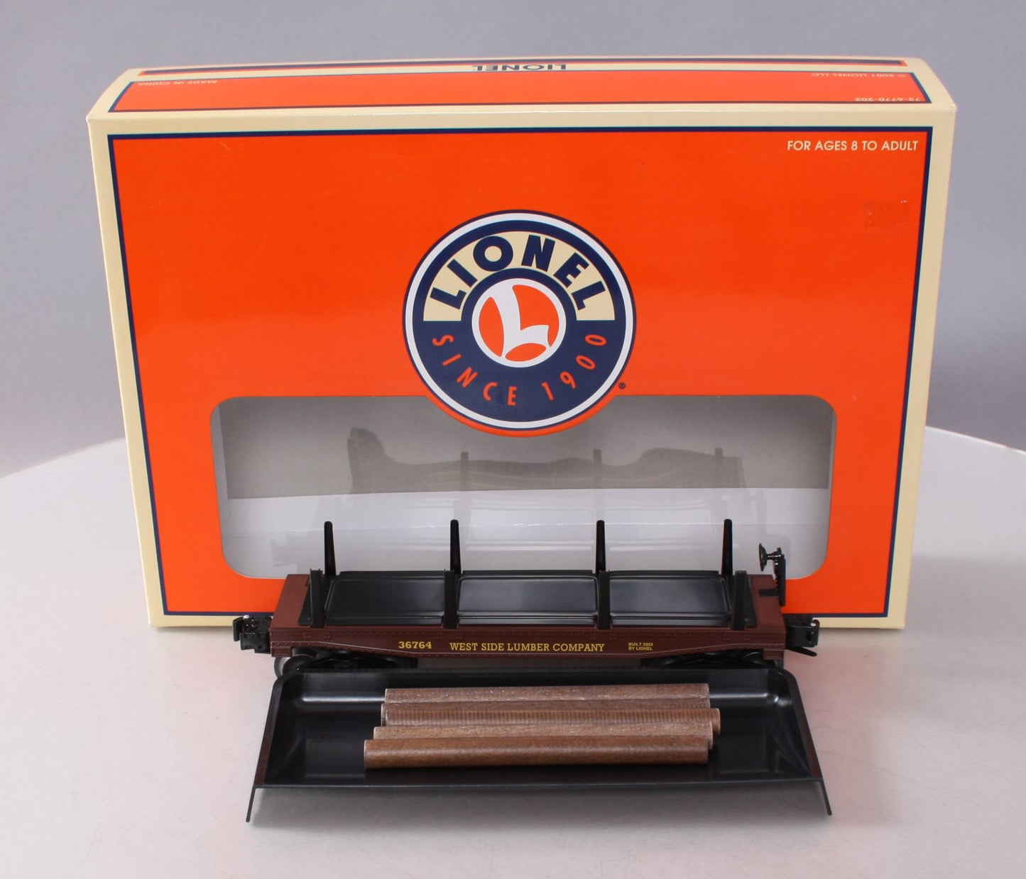 Lionel 6-36764 O Gauge West Side Lumber Log Dump Car LN/Box