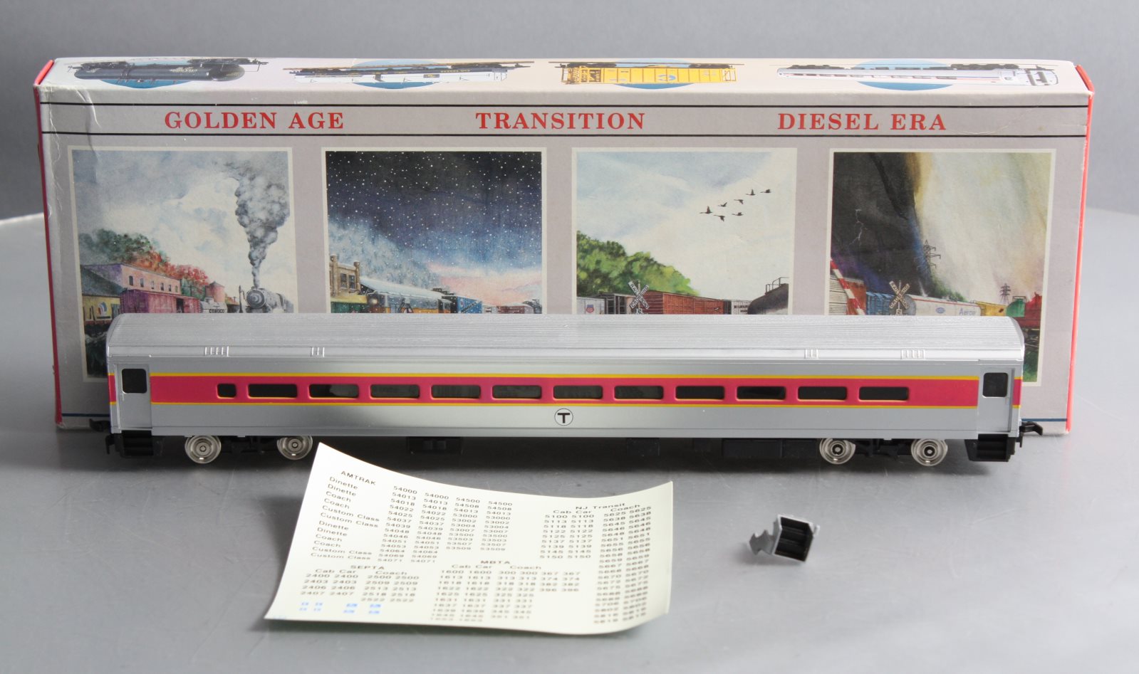 Walthers 932-6083 HO Scale MBTA 85' Horizon Commuter Cab MT/Box