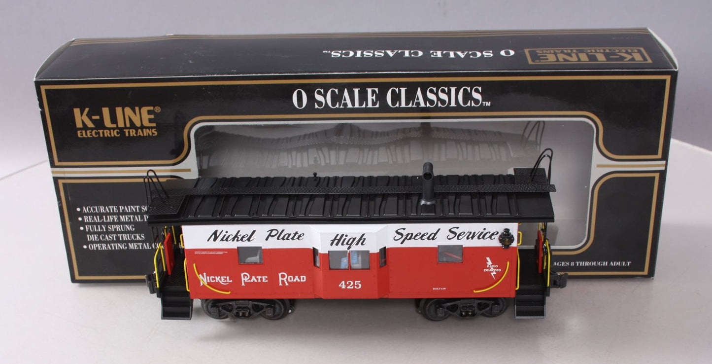 K-Line K612-1771 O Gauge Nickel Plate Road Bay Window Caboose #425 LN/Box