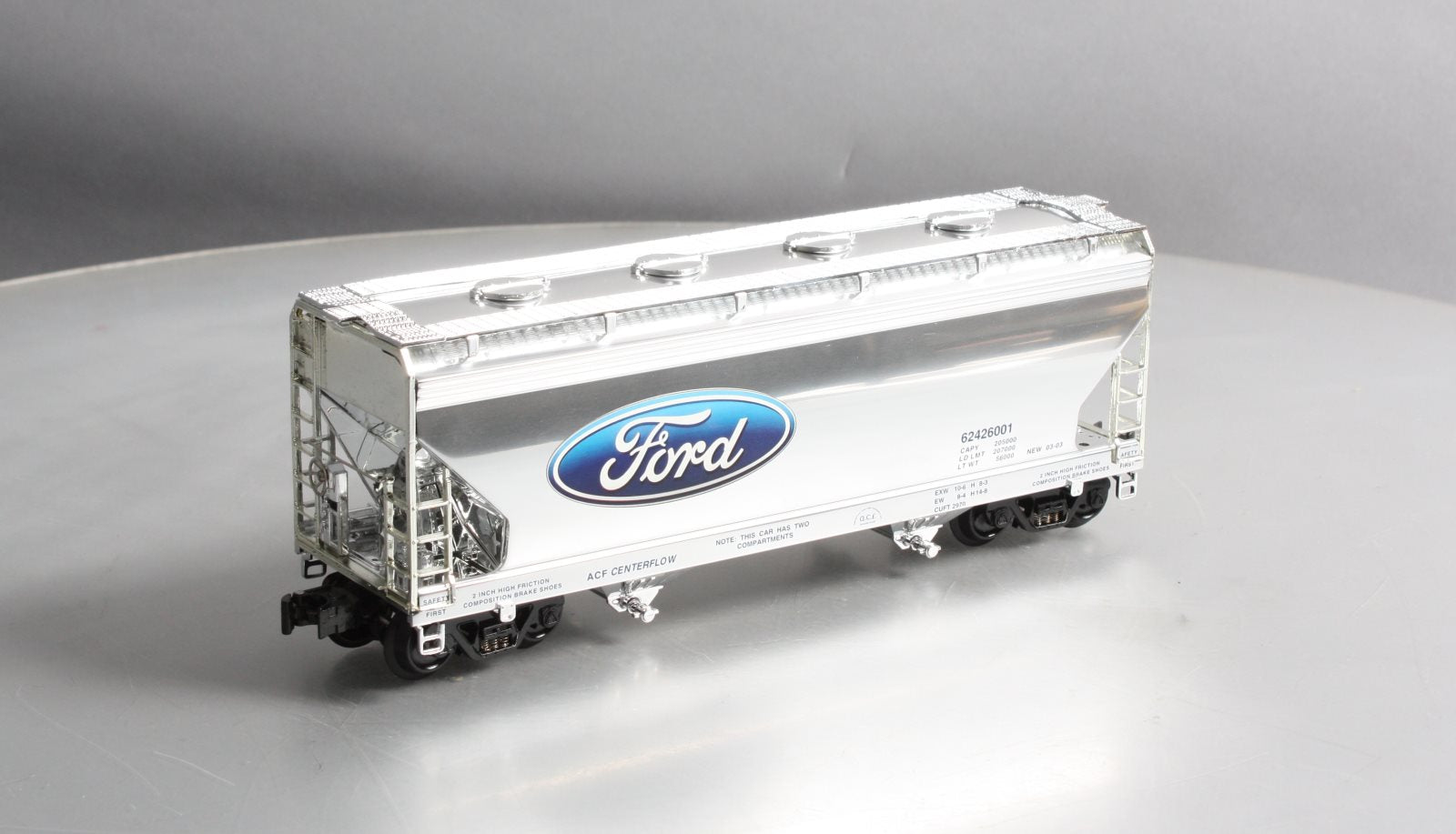 K-Line K6242-6001 O Gauge FORD Aluminum 2-Bay Hopper Car EX/Box
