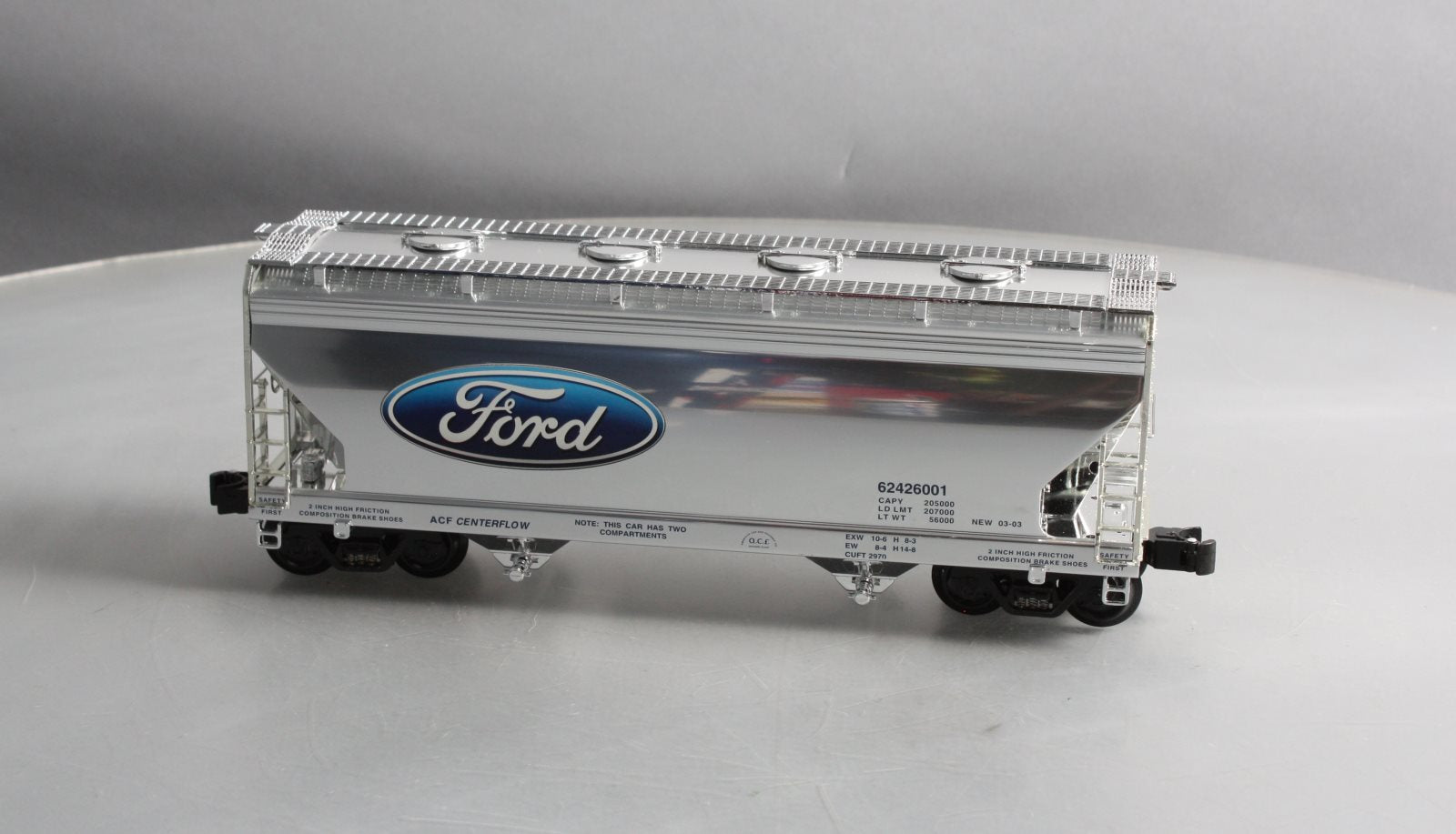 K-Line K6242-6001 O Gauge FORD Aluminum 2-Bay Hopper Car EX/Box