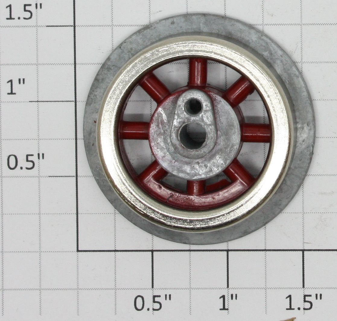 Lionel SLS-257-7 Red Spoked Teardrop Plain Wheel