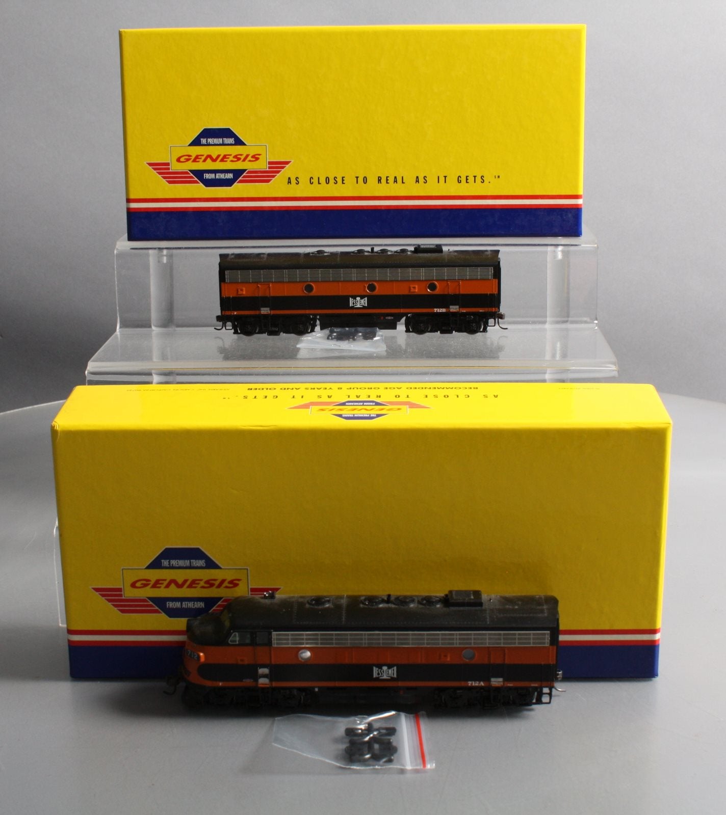 Athearn G1523 HO Scale B&LE F7A/F7B Diesel AB Set #712A/712B LN/Box