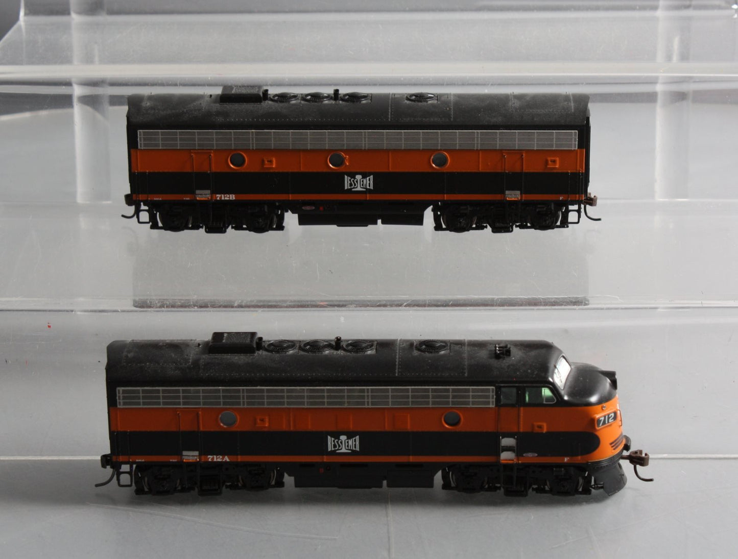 Athearn G1523 HO Scale B&LE F7A/F7B Diesel AB Set #712A/712B LN/Box