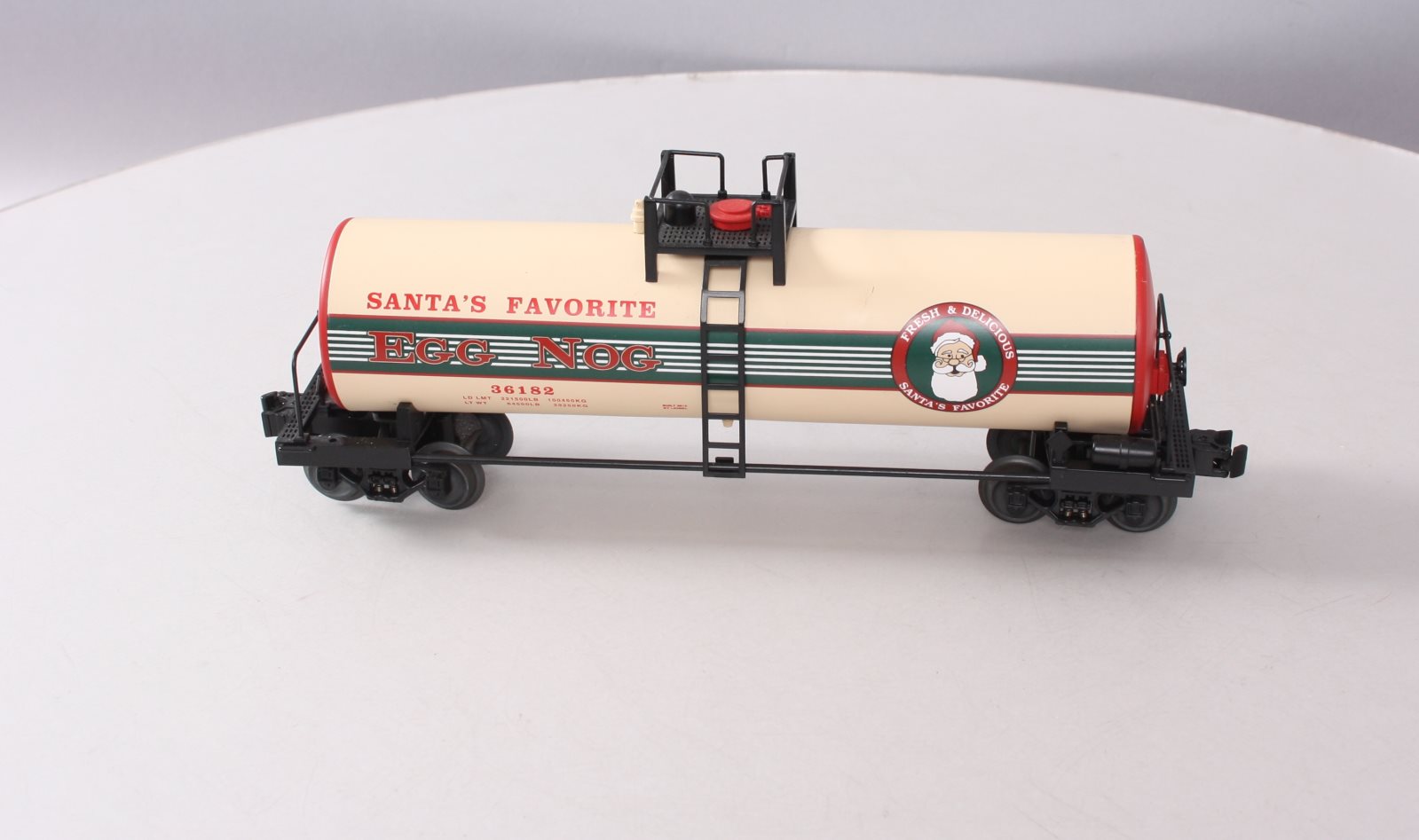 Lionel 6-36182 O Egg Nog Unibody Tank Car NIB