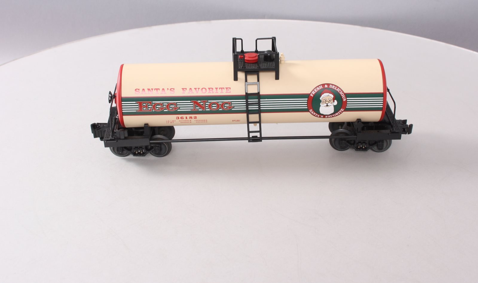 Lionel 6-36182 O Egg Nog Unibody Tank Car NIB