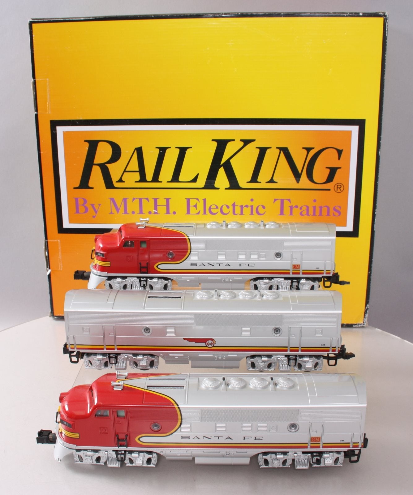 MTH 30-20158-1 ATSF F3 ABA Diesel Engine Set w/PS3 ##32L/32C/32B