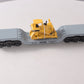 MTH 30-7618 O Gauge MTH Depressed Center Flatcar #19982 with Ertl Bulldozer LN/Box