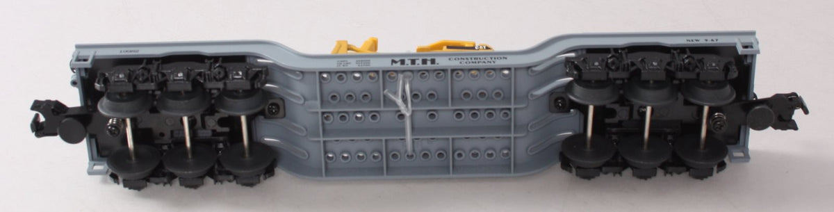MTH 30-7618 O Gauge MTH Depressed Center Flatcar #19982 with Ertl Bulldozer LN/Box