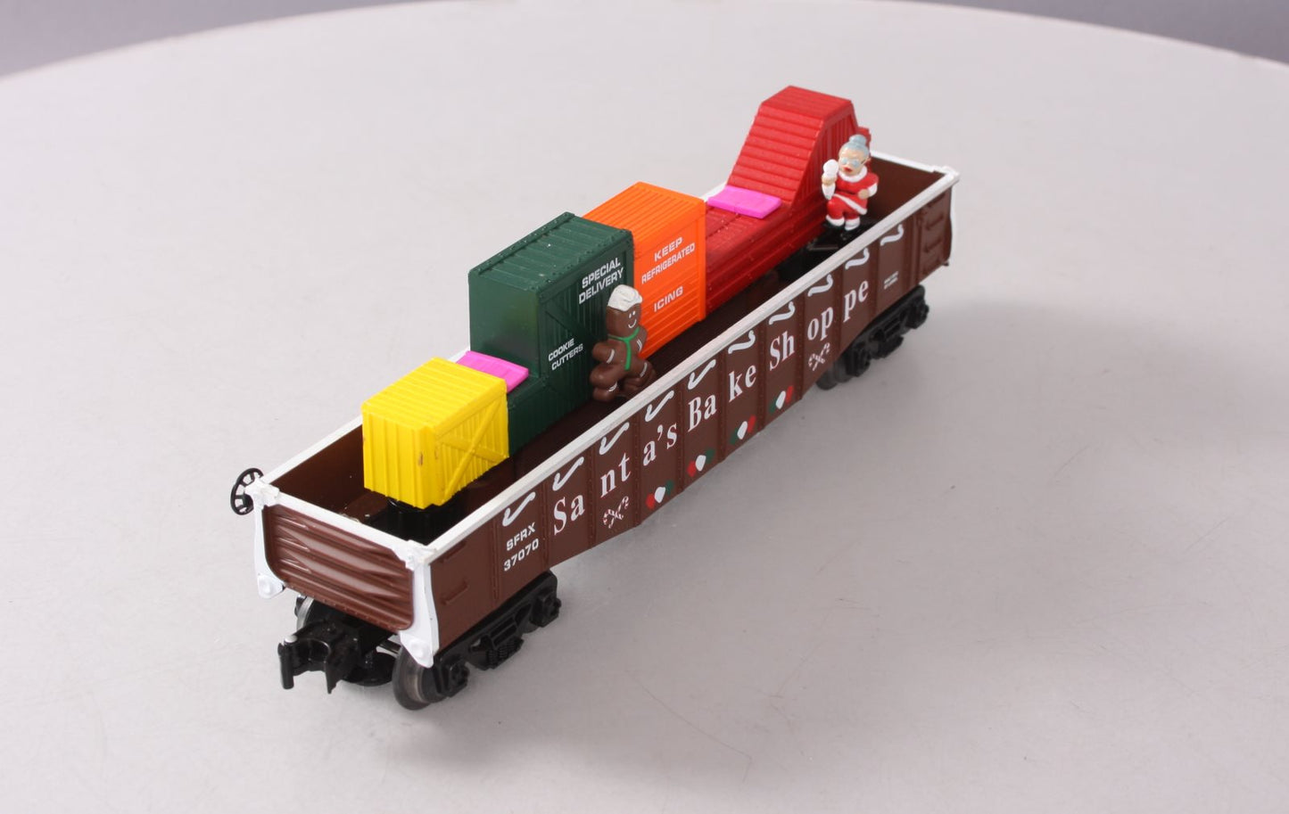 Lionel 6-37070 O Gauge Christmas Gingerbread Animated Gondola Car LN/Box