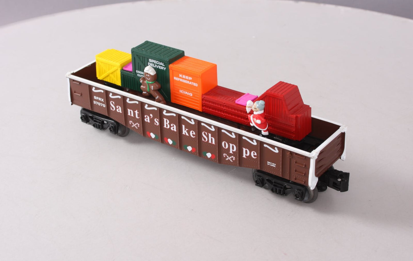 Lionel 6-37070 O Gauge Christmas Gingerbread Animated Gondola Car LN/Box