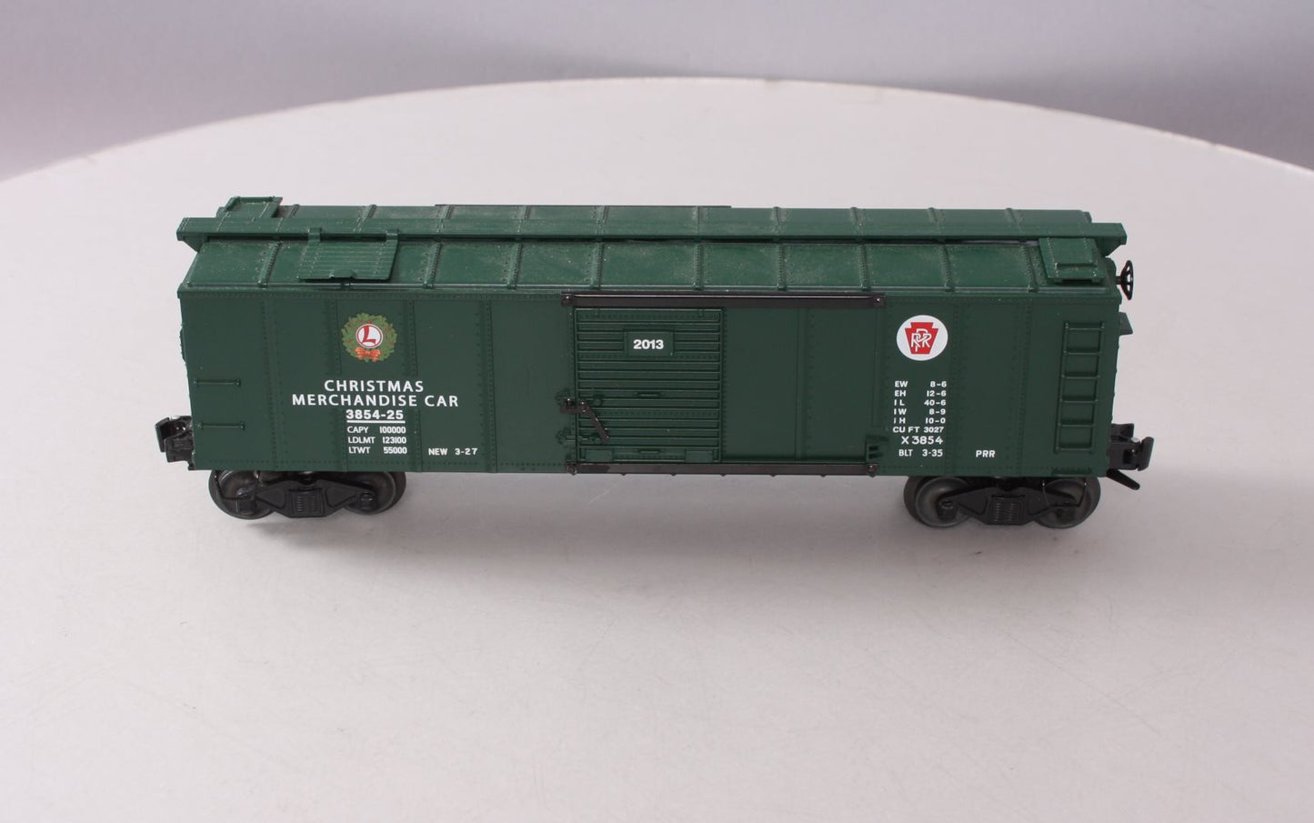 Lionel 6-27949 O Pennsylvania RR Christmas Operating Merchandise Car #3854-25