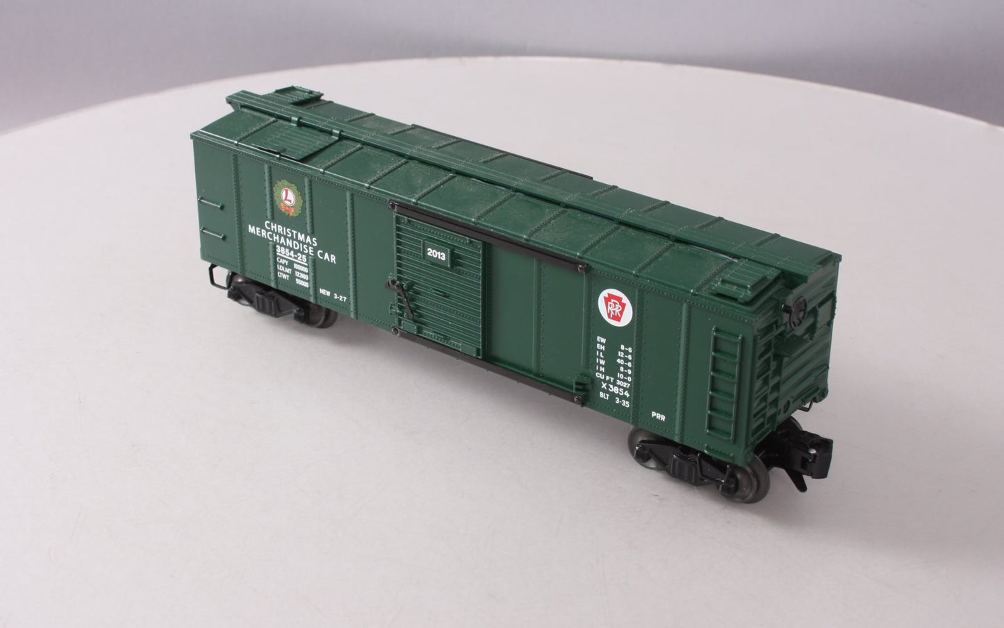 Lionel 6-27949 O Pennsylvania RR Christmas Operating Merchandise Car #3854-25