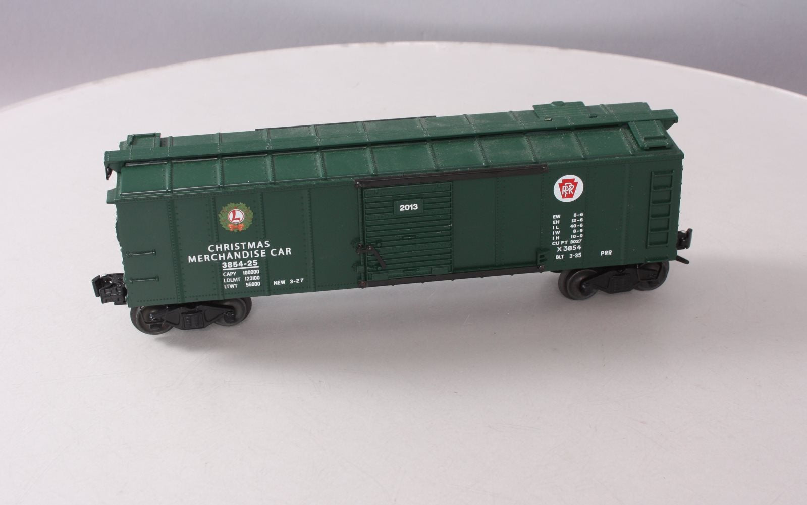 Lionel 6-27949 O Pennsylvania RR Christmas Operating Merchandise Car #3854-25
