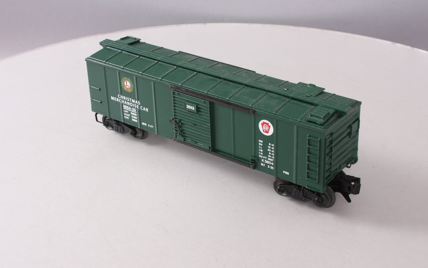 Lionel 6-27949 O Pennsylvania RR Christmas Operating Merchandise Car #3854-25