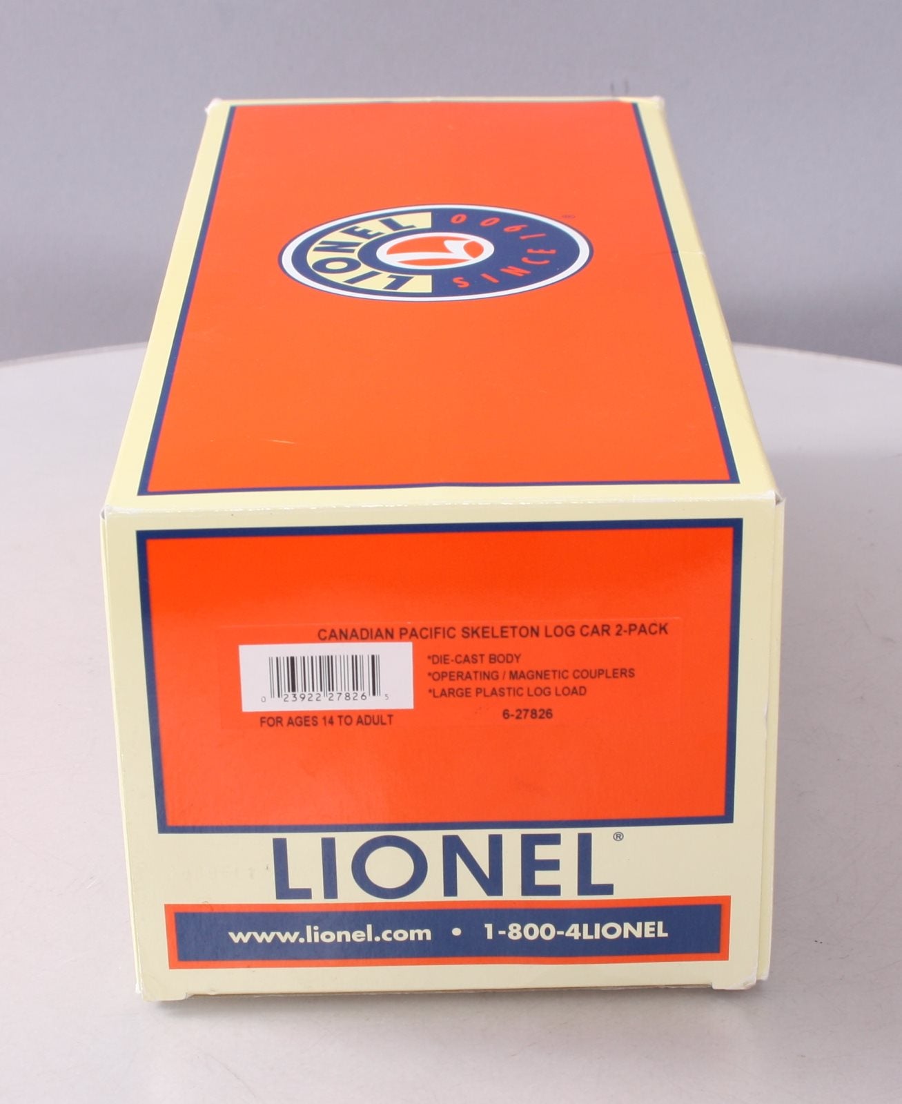 Lionel 6-27826 O Gauge Canadian Pacific Skeleton Log Car 2-Pack LN/Box
