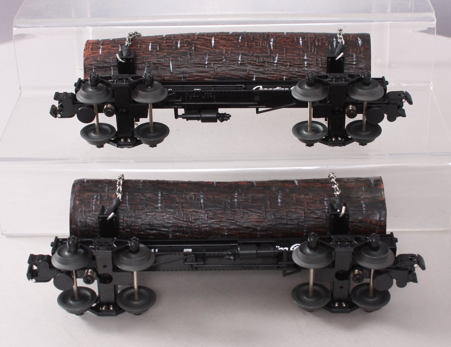 Lionel 6-27826 O Gauge Canadian Pacific Skeleton Log Car 2-Pack LN/Box