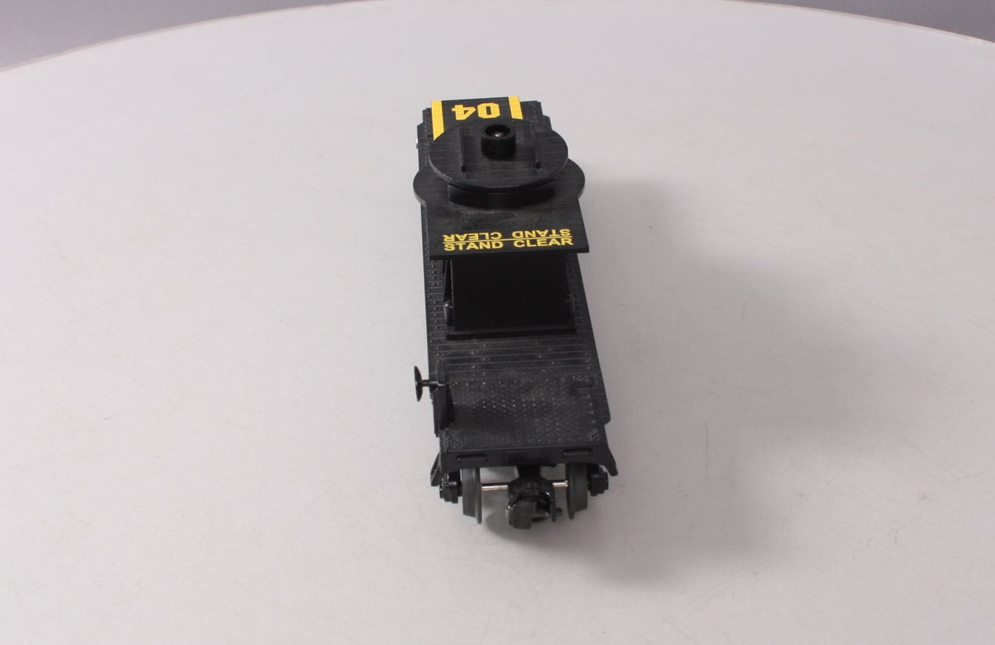 MTH 30-7695 O TVFN TV Channel 4 Flatcar w/ Operating Helicopter NIB