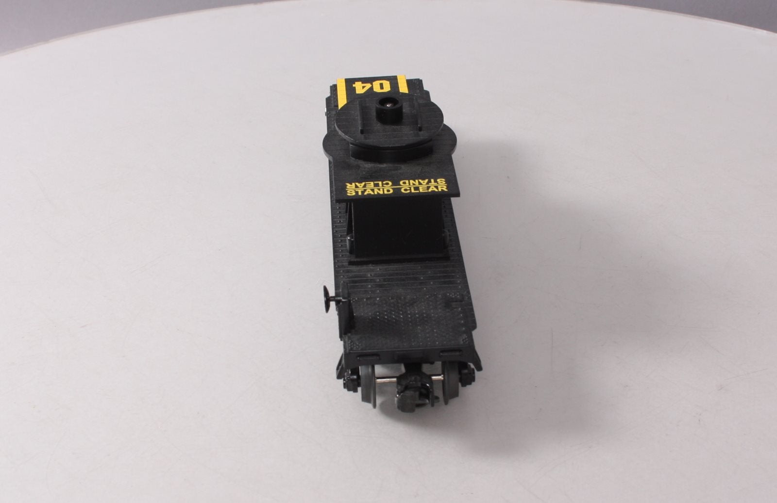 MTH 30-7695 O TVFN TV Channel 4 Flatcar w/ Operating Helicopter NIB