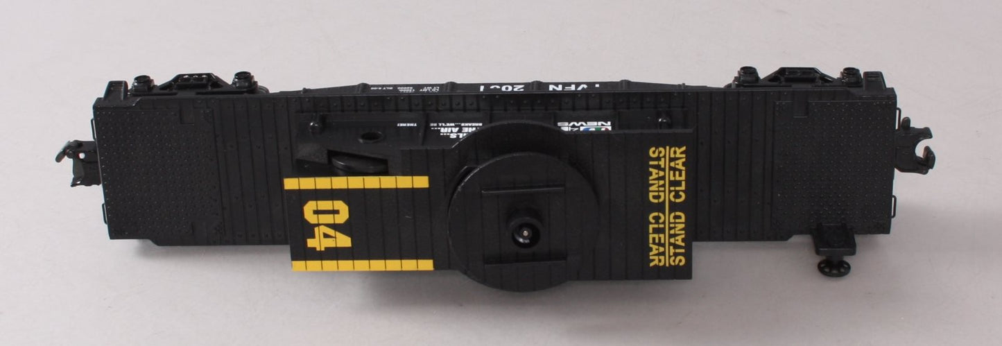 MTH 30-7695 O TVFN TV Channel 4 Flatcar w/ Operating Helicopter NIB