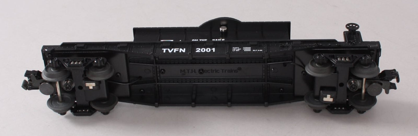 MTH 30-7695 O TVFN TV Channel 4 Flatcar w/ Operating Helicopter NIB