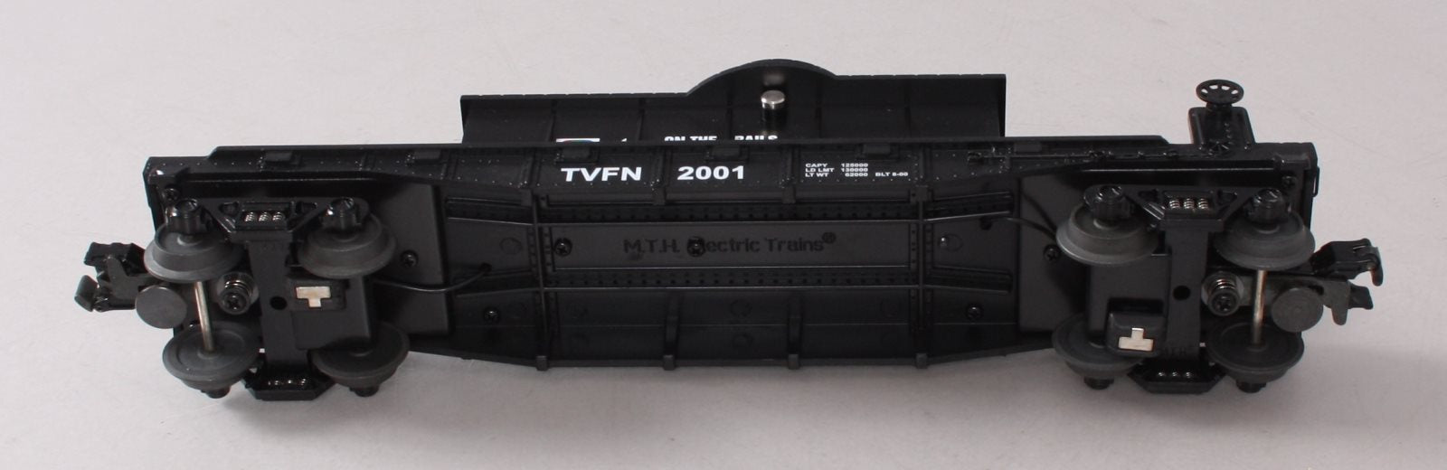 MTH 30-7695 O TVFN TV Channel 4 Flatcar w/ Operating Helicopter NIB