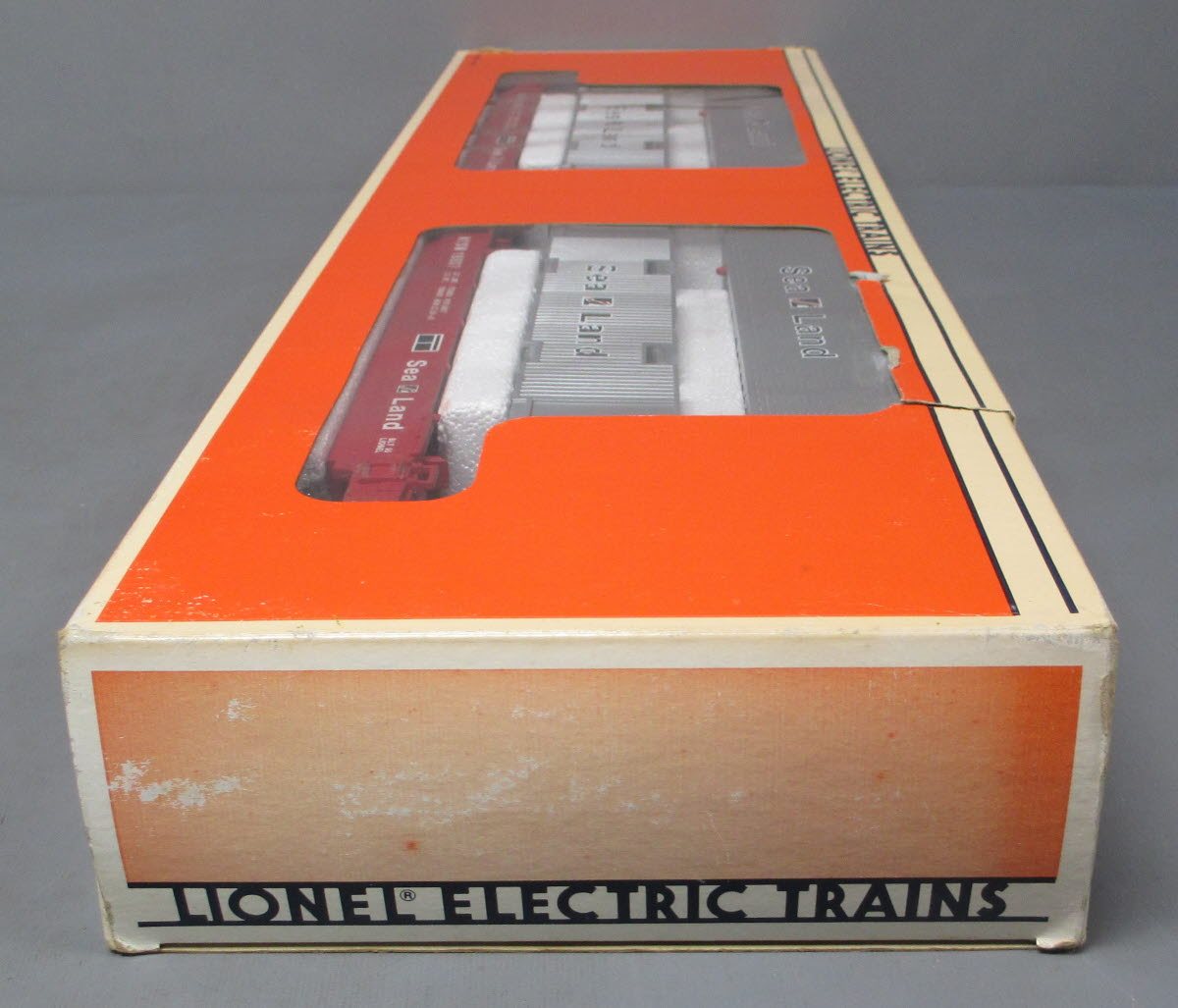 Lionel 6-16936 O Gauge Susquehanna Sea Land Maxi-Stack Flatcar LN/Box
