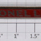 Lionel 392T-1 Nickel and Red Lionel Lines Nameplate with Mounting Tabs