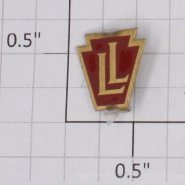 Lionel 385E-10 Brass/Red Lionel Lines Keystone Nameplate with Tabs