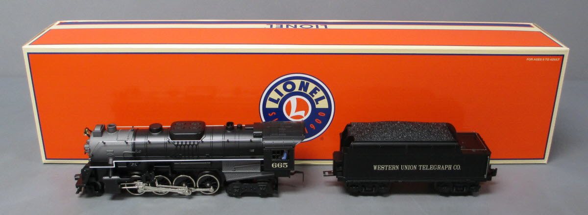 Lionel 6-28665 O Gauge Western Union 2-8-4 Steam Locomotive #665 LN/Box