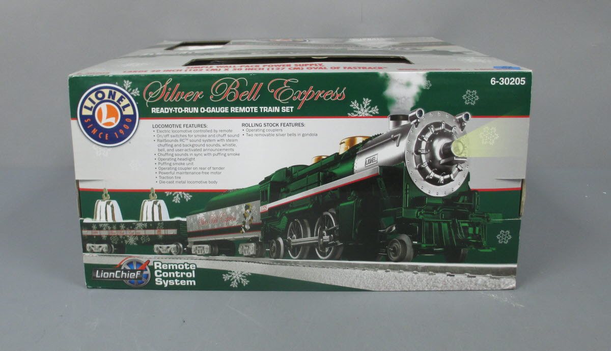 Lionel 6-30205 LionChief O Gauge Silver Bells Christmas Steam Train Set
