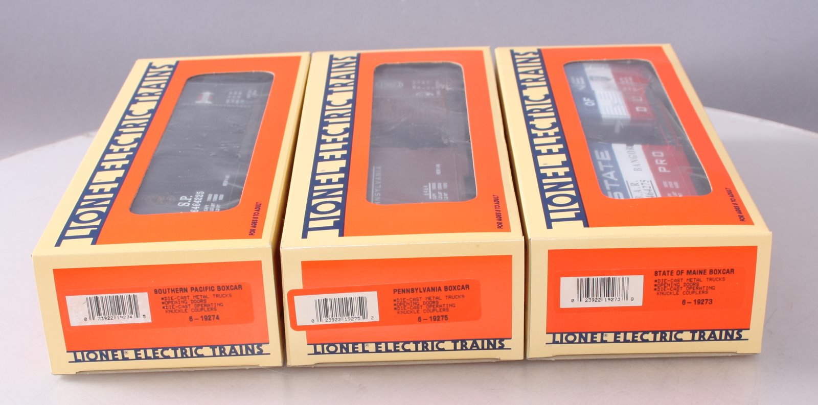 Lionel 6-19272 O Gauge 6464 Boxcars Series 3-Car Set #4 LN/Box